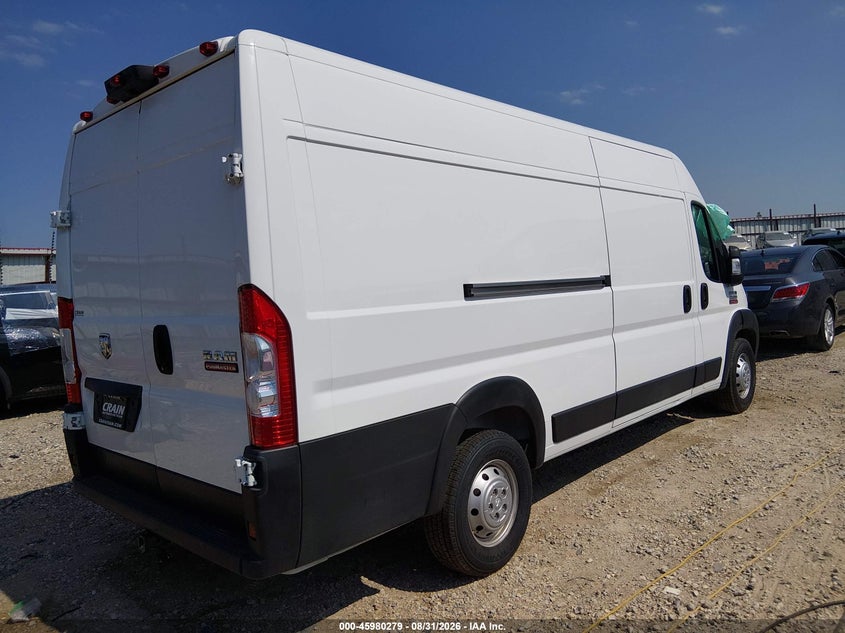 Vin: 3c6mrvjg8ne109263, lot: 46479519, ram promaster 3500 cargo van high roof 159 wb ext 20224