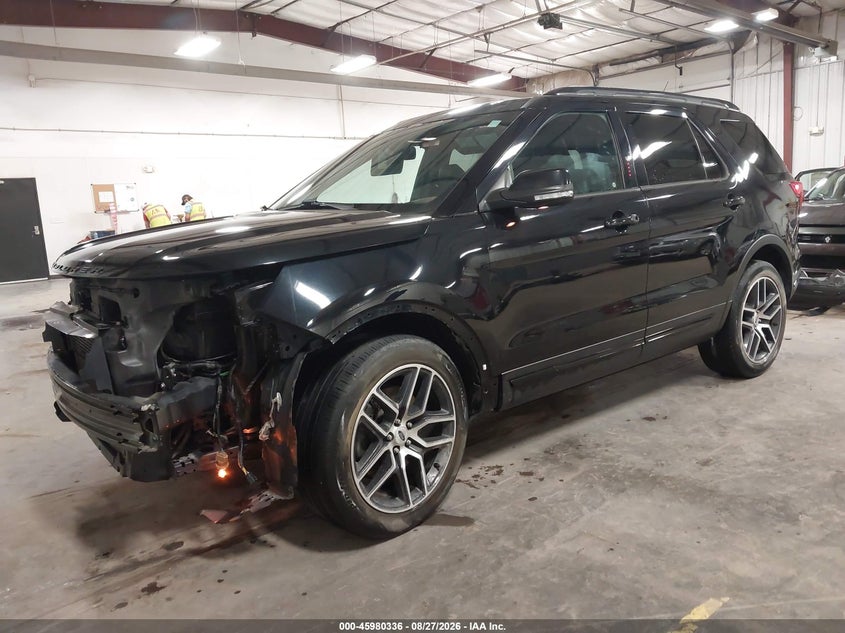 2019 Ford Explorer, Удар спереду, IAAI, VIN 1FM5K8GTXKGB04001 — фото 2