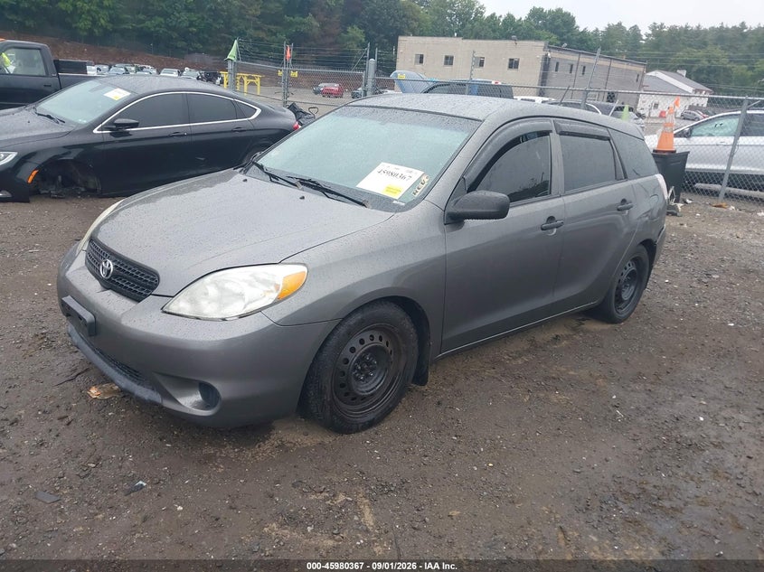2007 Toyota Matrix, Rear, IAAI, VIN 2T1KR32E17C648438 — photo 2