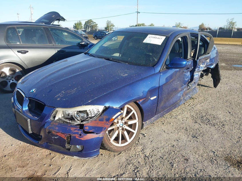 2009 BMW 3er, Left Rear, IAAI, VIN WBAPH77599NM46839 — photo 2