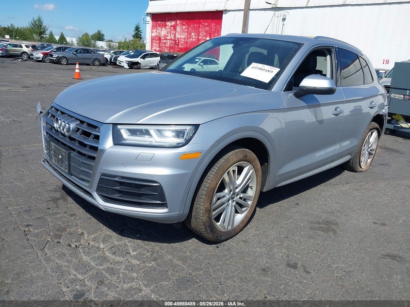 2019 Audi Q5, Left Rear, IAAI, VIN WA1BNAFY3K2079565 — photo 2