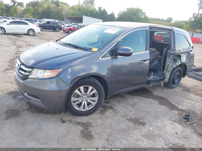 2016 Honda Odyssey, Лівий бік, IAAI, VIN 5FNRL5H34GB116484 — фото 2