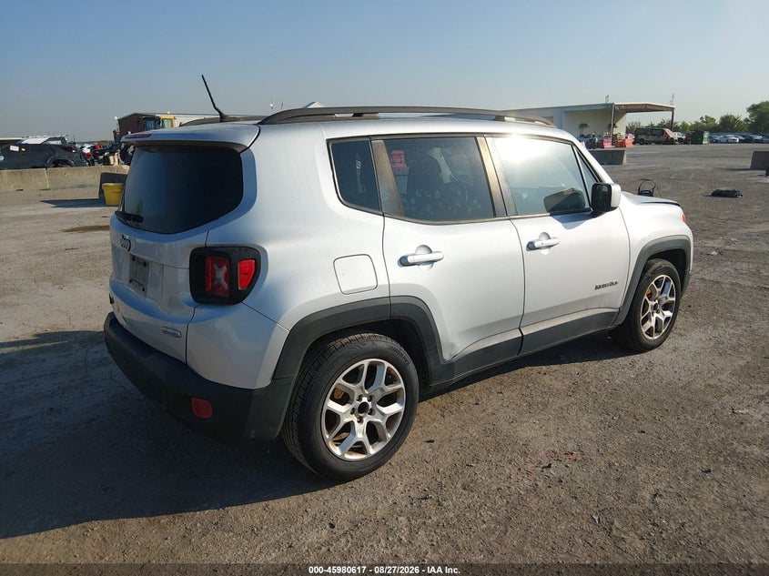 Vin: zaccjabt5gpe34894, lot: 46479857, jeep renegade latitude 20164