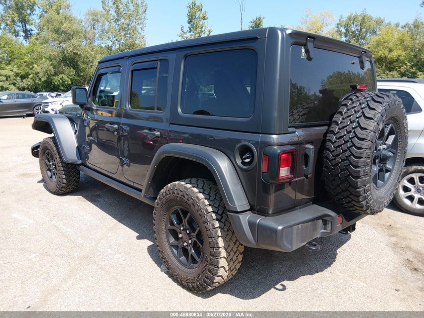 Vin: 1c4pjxdg1rw323219, lot: 46479874, jeep wrangler 4-door willys 4x4 20243
