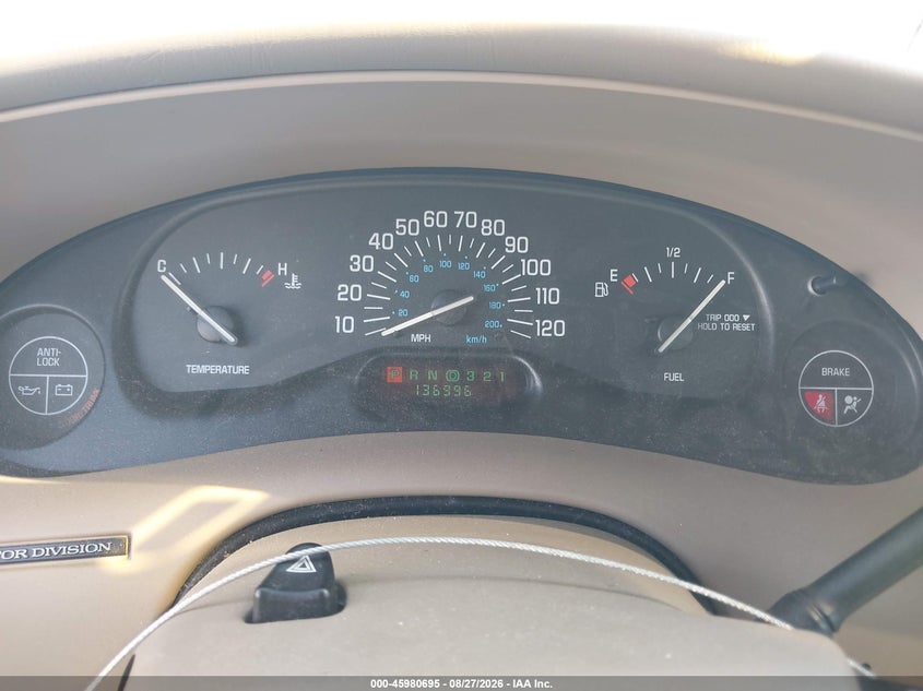 BUICK CENTURY 2002 VIN 2G4WS52J921211711