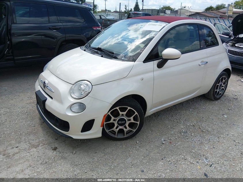 2019 Fiat 500, Затопление, IAAI, VIN 3C3CFFLH0KT862189 — фото 2
