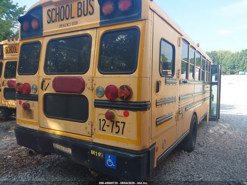 2012 BLUE BIRD SCHOOL BUS / TRANSIT BUS auction photo 4