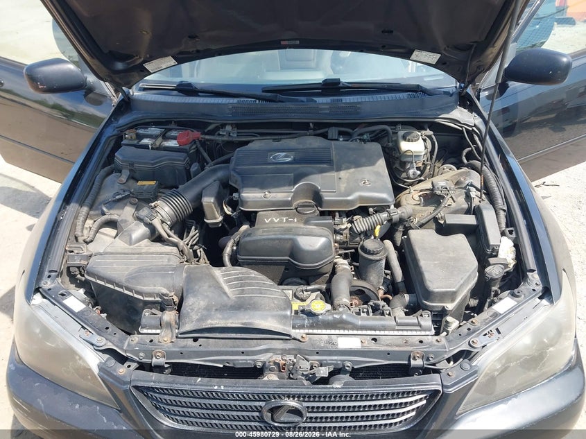LEXUS IS 300 2001 VIN JTHBD182410030899