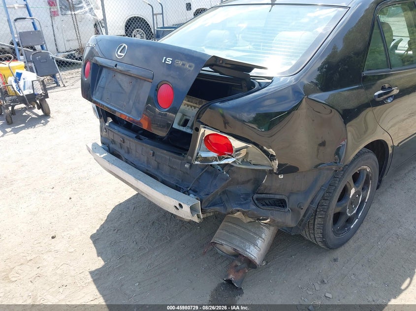 LEXUS IS 300 2001 VIN JTHBD182410030899