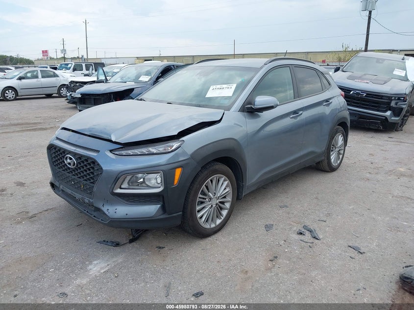 2021 Hyundai Kona Sel, Front End, IAAI, VIN KM8K22AA7MU607092 — photo 2