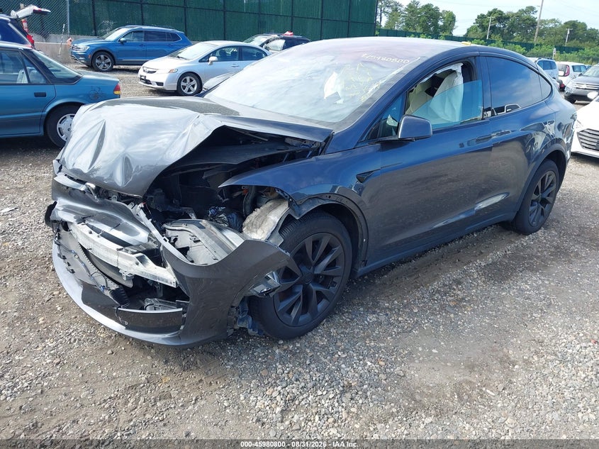 Vin: 7saxcde57pf407961, lot: 46480040, tesla model x dual motor all-wheel drive/standard range 20232