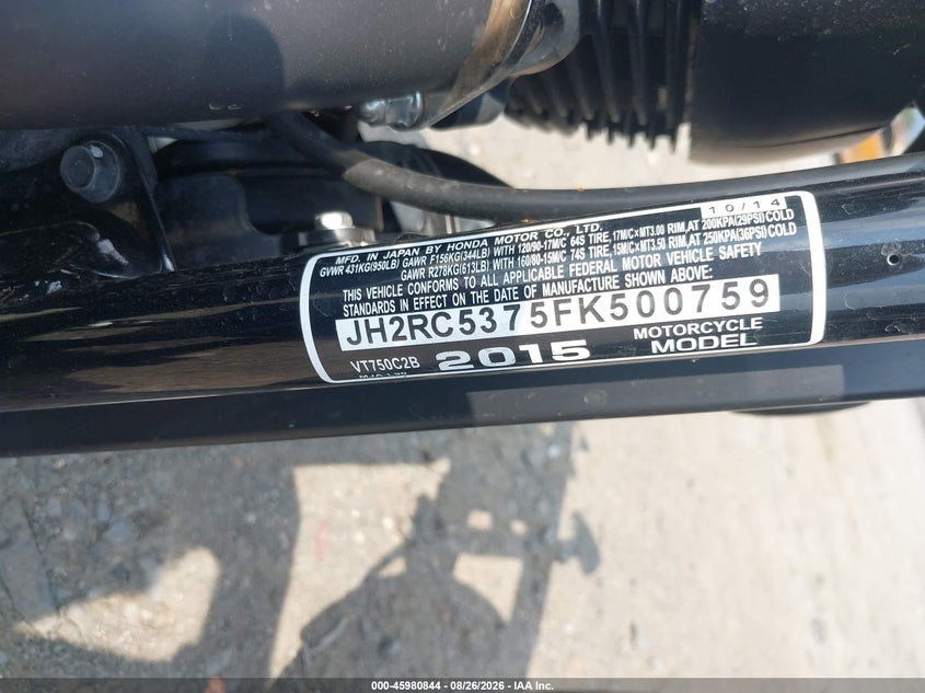 HONDA VT750 2015