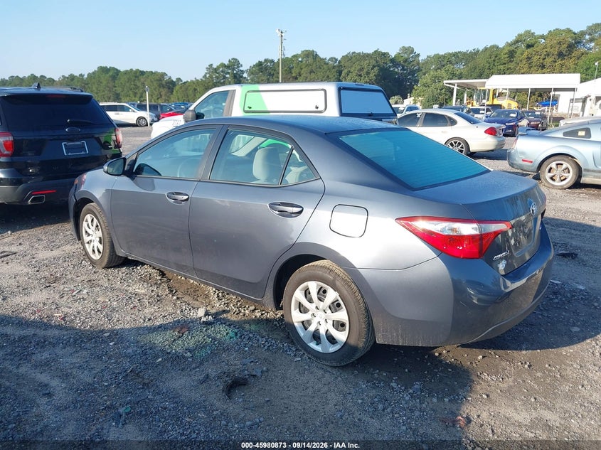 Vin: 5yfburhe7gp380245, lot: 46480113, toyota corolla le 20163