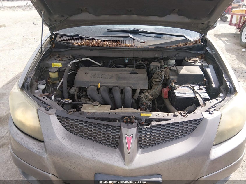 2003 PONTIAC VIBE HATCHBACK 1.8L I-4 DOHC, VVT, REGULAR , 130HP