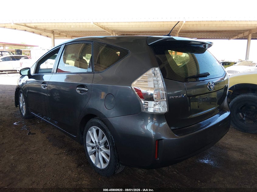 Vin: jtdzn3eu9d3231005, lot: 46480160, toyota prius v three 20133
