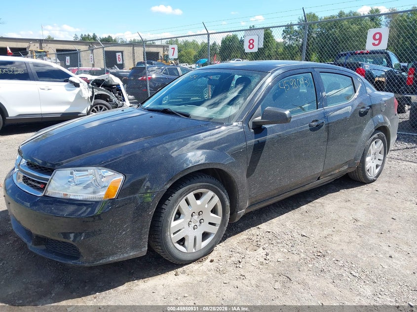 2013 Dodge Avenger, Обычный износ, IAAI, VIN 1C3CDZAB6DN572743 — фото 2