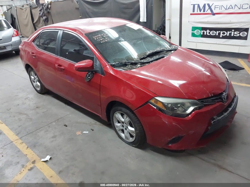 2014 Toyota Corolla Le, Перёд, IAAI, VIN 5YFBURHE4EP072284