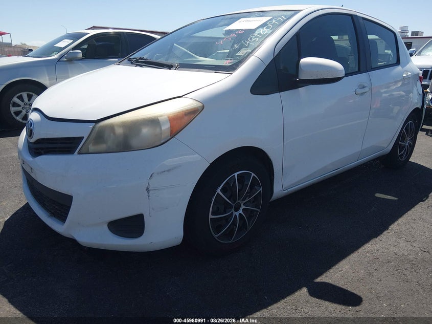 2013 Toyota Yaris Le, Обычный износ, IAAI, VIN JTDKTUD3XDD544256 — фото 2