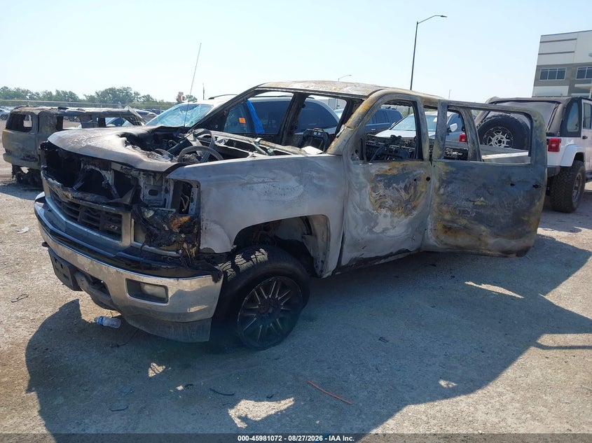 2014 Chevrolet Silverado, Total Burn, IAAI, VIN 3GCUKREC0EG550742 — photo 2