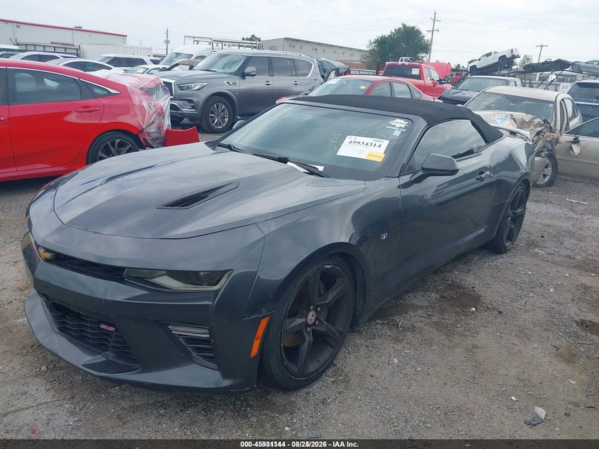 2018 Chevrolet Camaro, Изъятое, IAAI, VIN 1G1FF3D71J0138593 — фото 2
