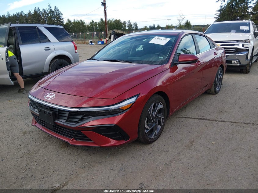 2025 Hyundai Elantra Sel Convenience, Right Rear, IAAI, VIN KMHLS4DG4SU873196 — photo 2