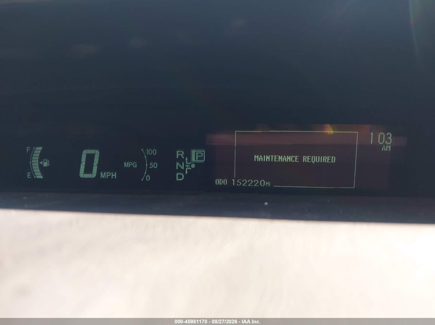 TOYOTA PRIUS 2013 VIN JTDKN3DU6D5590951