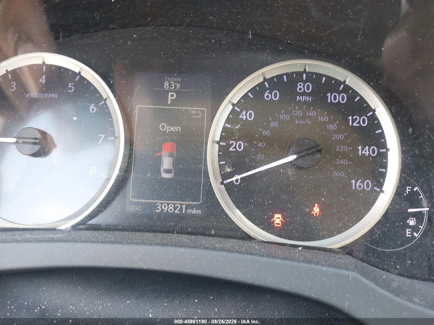 LEXUS IS 250 2014 VIN JTHCF1D27E5011809