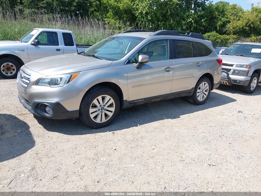 Vin: 4s4bsafc8f3311897, lot: 46480443, subaru outback 2.5i premium 20152
