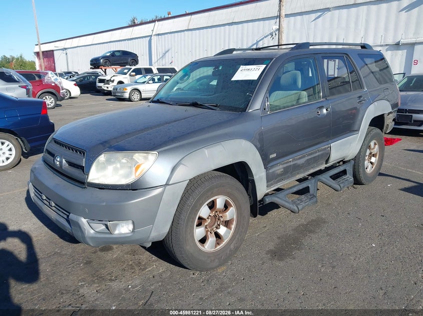 2003 Toyota 4Runner, Rear, IAAI, VIN JTEZU14R630004693 — photo 2