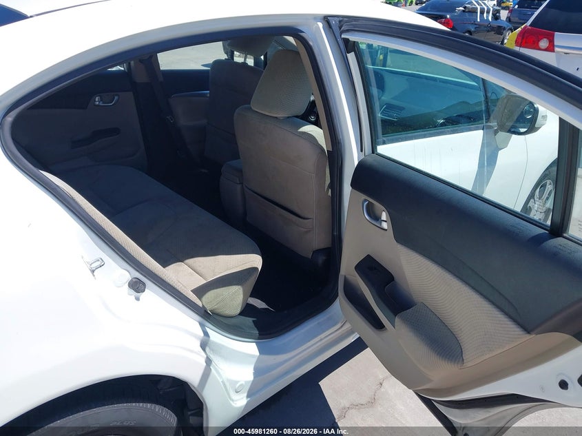 2013 HONDA CIVIC SEDAN 1.5L I-4 VVT, 90HP