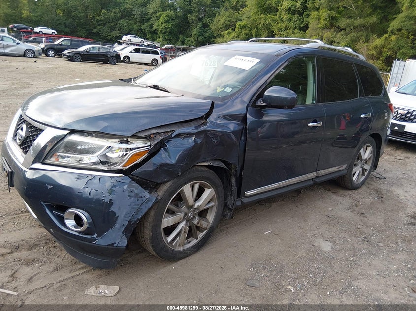 Vin: 5n1ar2mm2gc618458, lot: 46480500, nissan pathfinder platinum 20162