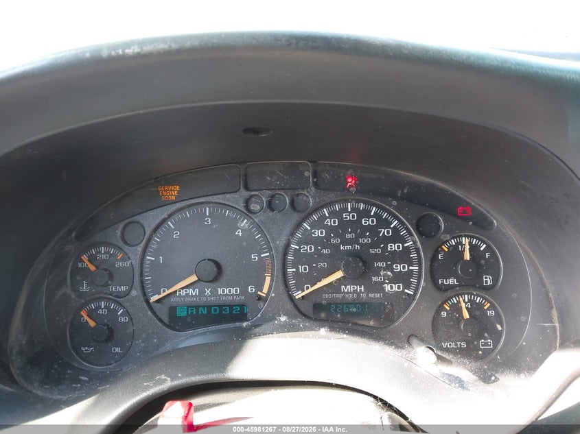CHEVROLET S-10 2002 VIN 1GCDT19W828218696