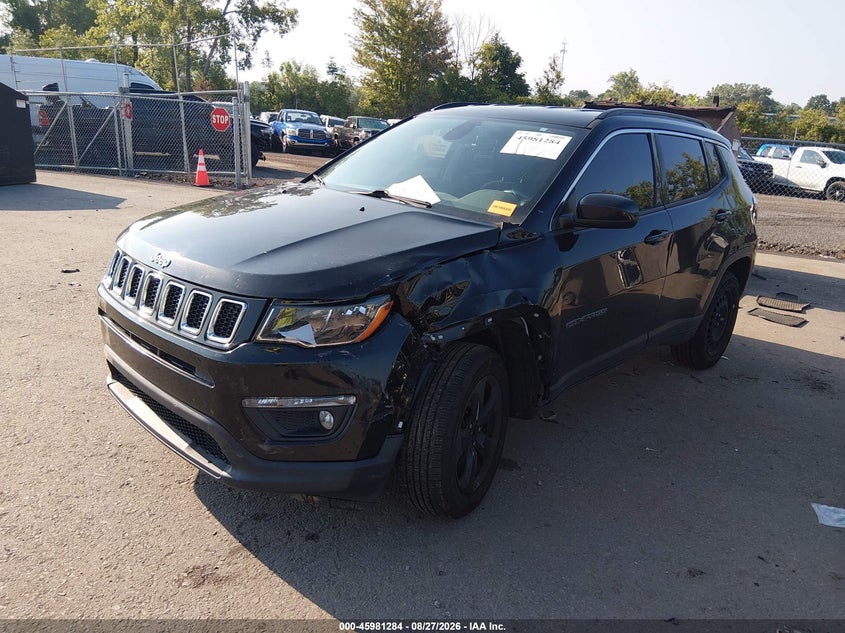 2018 Jeep Compass, Rear, IAAI, VIN 3C4NJDBB7JT128104 — photo 2