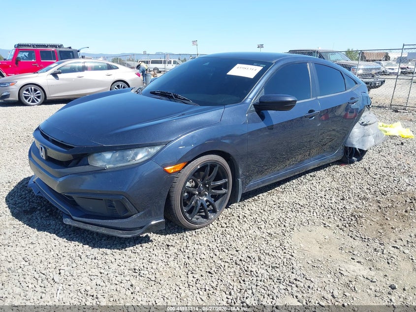 2019 Honda Civic, Удар сзади, IAAI, VIN 19XFC2F65KE047642 — фото 2