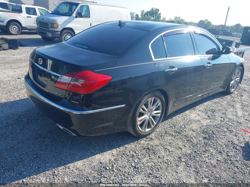 Vin: kmhgc4dd5eu261579, lot: 46480603, hyundai genesis 3.8 20144