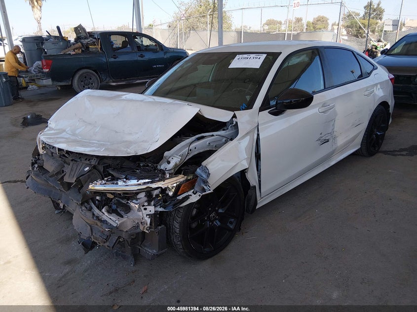 2022 Honda Civic, Front End, IAAI, VIN 2HGFE2F55NH504137 — photo 2