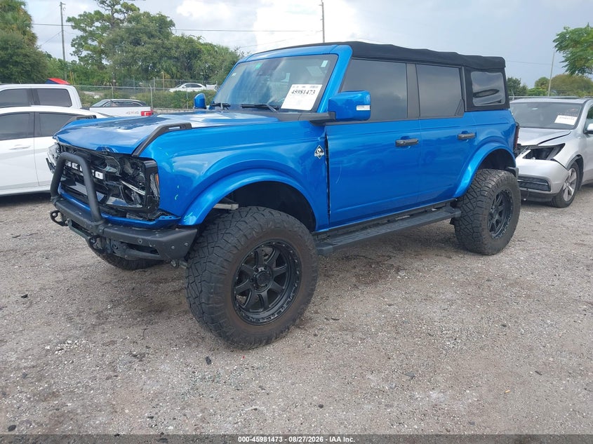 2023 Ford Bronco, Front End, IAAI, VIN 1FMEE5BP7PLA99015 — photo 2