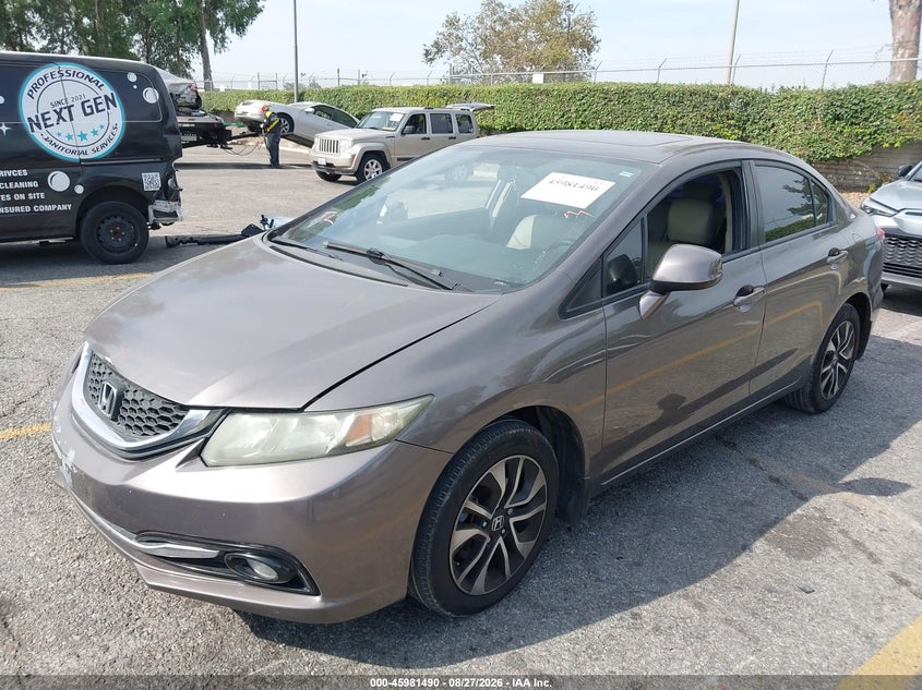 2013 Honda Civic, Front End, IAAI, VIN 19XFB2F9XDE276494 — photo 2