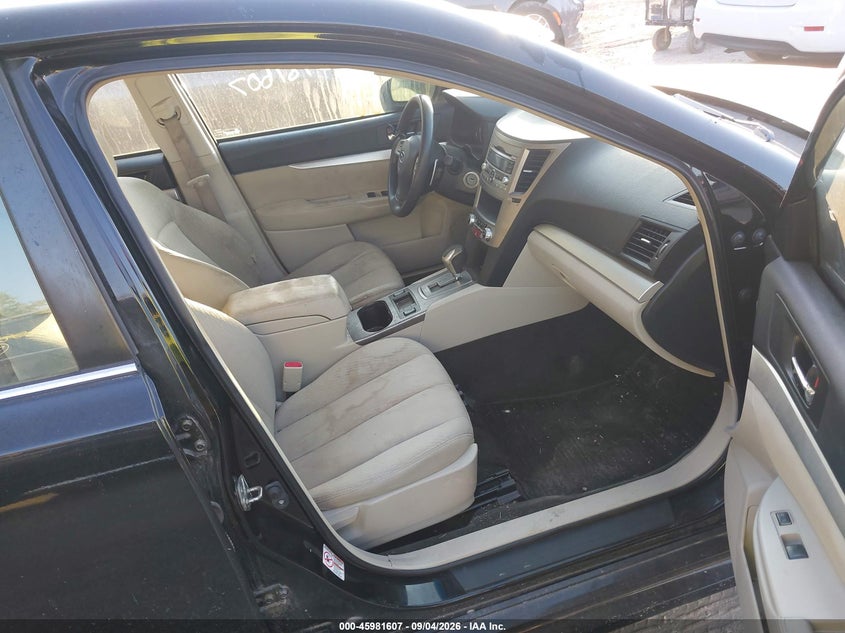 2012 SUBARU LEGACY SEDAN 2.5L H-4 VVT, REGULAR , 170HP
