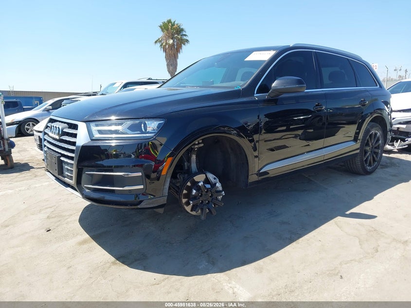 2019 Audi Q7, Удар спереди, IAAI, VIN WA1AHAF71KD021405 — фото 2