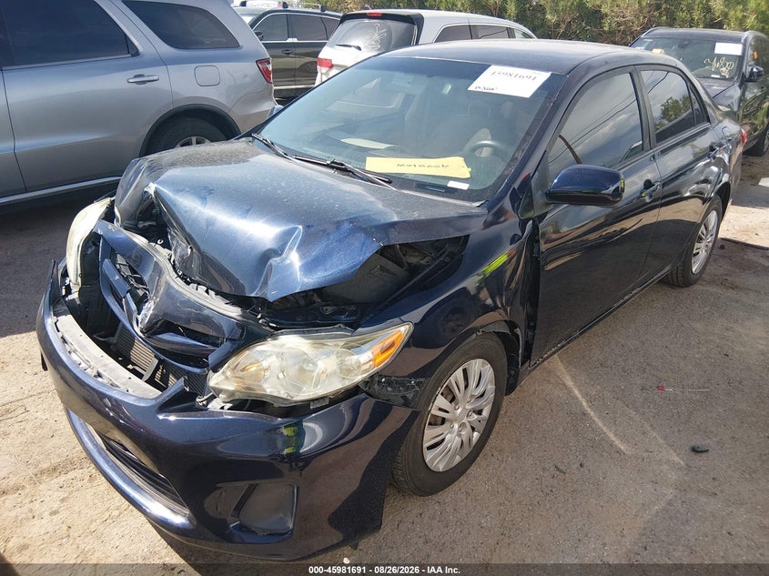 2011 Toyota Corolla, Front End, IAAI, VIN JTDBU4EE0B9153839 — photo 2