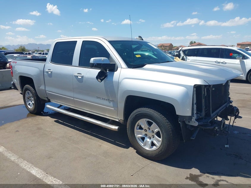 2018 Chevrolet Silverado 1500 1Lt, Front, IAAI, VIN 3GCUKREC3JG587567
