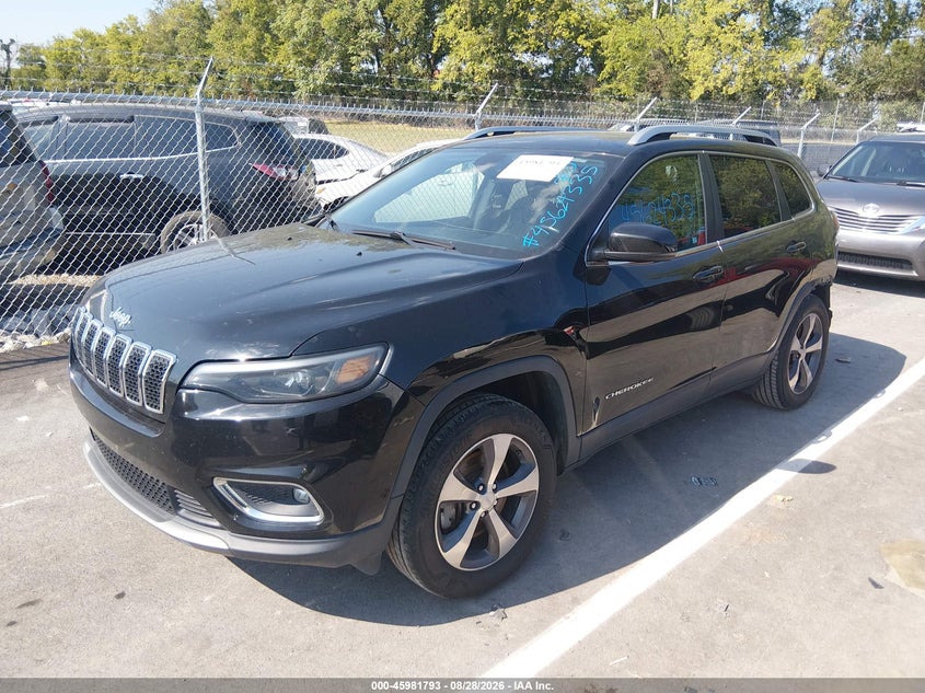 2020 Jeep Cherokee, Right Rear, IAAI, VIN 1C4PJMDX5LD575024 — photo 2