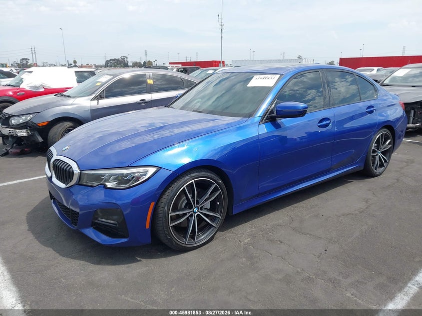 2019 BMW 3er, Front End, IAAI, VIN WBA5R1C50KAE81650 — photo 2
