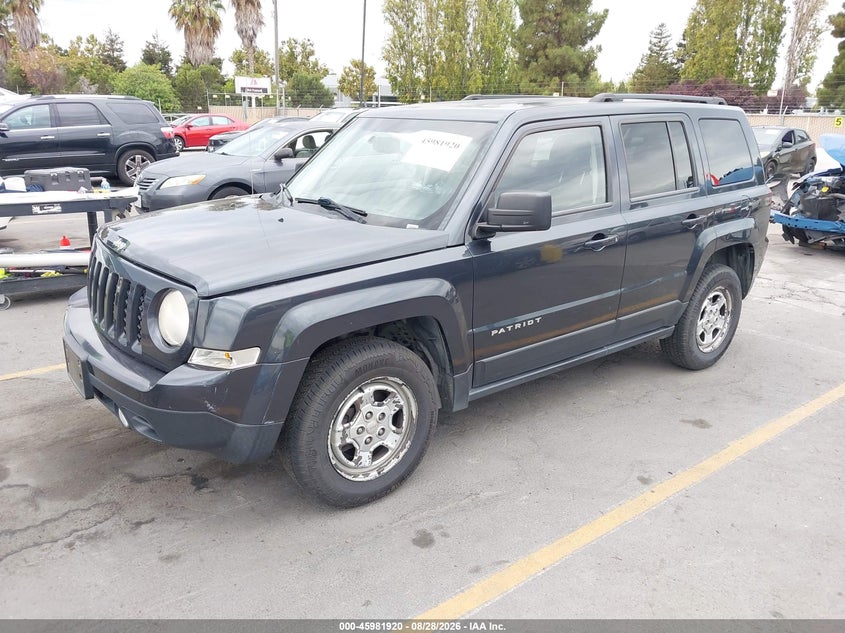 Vin: 1c4njpbb5ed785609, lot: 46481160, jeep patriot sport 20142