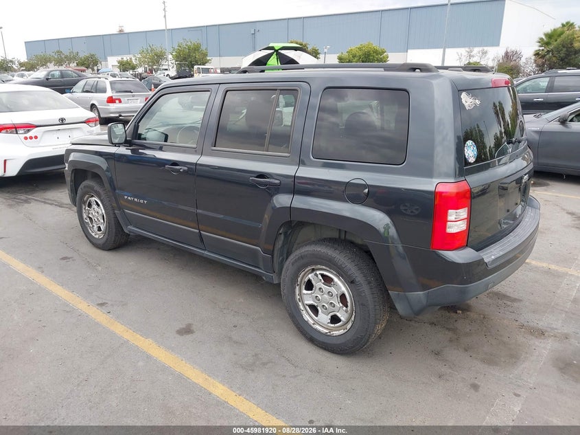 Vin: 1c4njpbb5ed785609, lot: 46481160, jeep patriot sport 20143