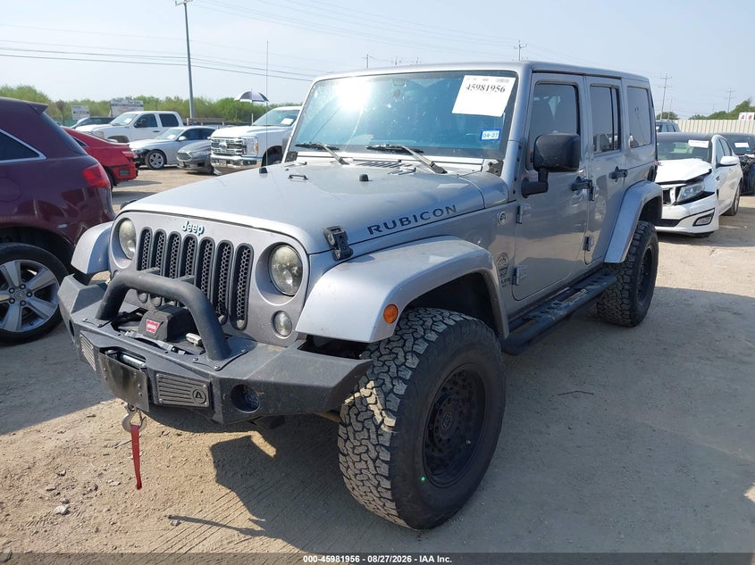 2015 Jeep Wrangler, Rear, IAAI, VIN 1C4HJWFG1FL683101 — photo 2