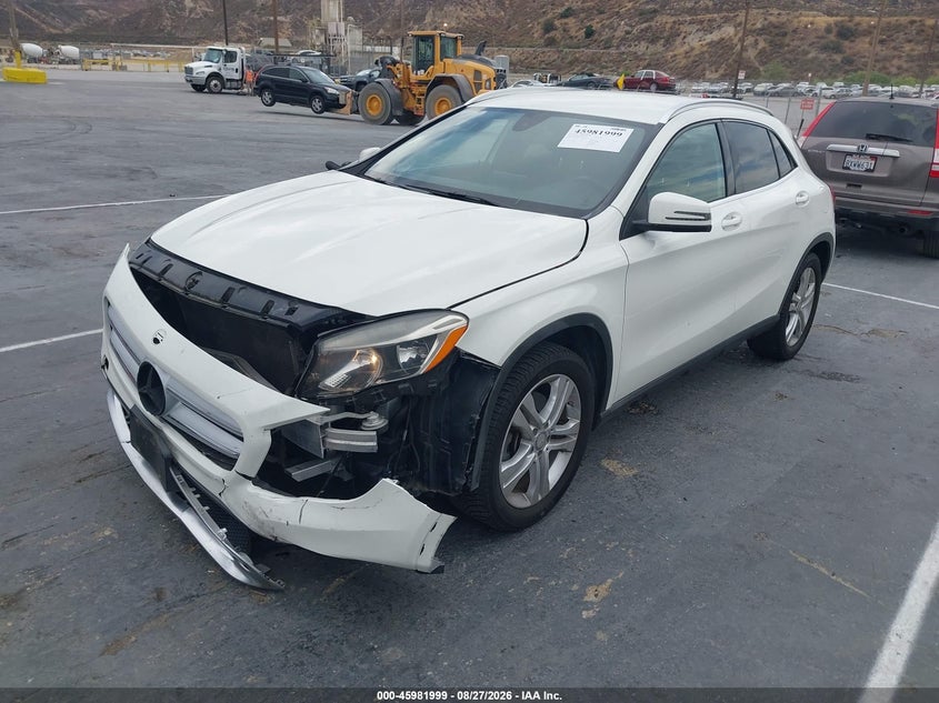 2017 Mercedes-Benz Gla 250, Left Front, IAAI, VIN WDCTG4EB3HJ307656 — photo 2