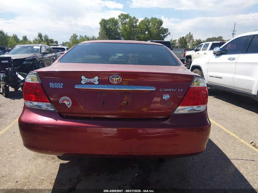 TOYOTA CAMRY 2006 VIN 4T1BE32K46U105177