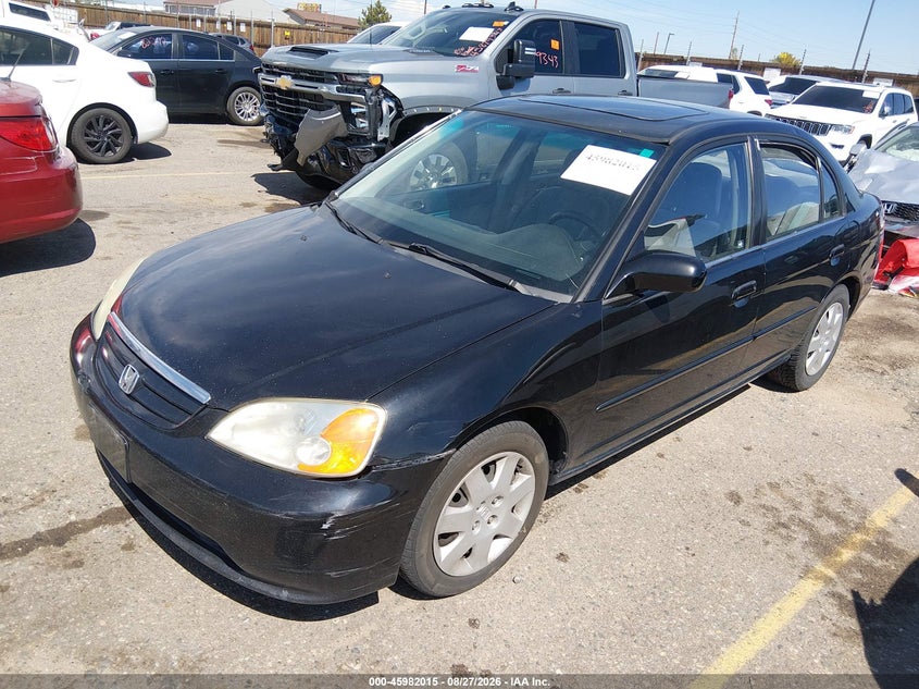 2002 Honda Civic, Left Front, IAAI, VIN 1HGES26782L024579 — photo 2